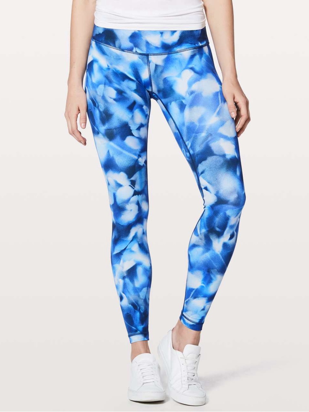 Lululemon Wunder Under Low-Rise Tight *Luxtreme 28" Blue & White Print Leggings